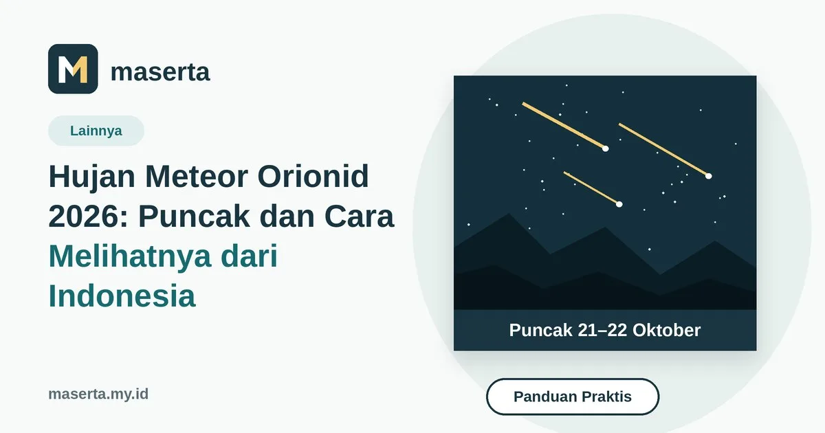 Illustration of a night sky with a meteor streak above a mountain silhouette