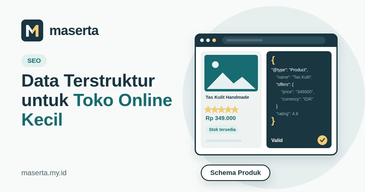 Rak produk di toko dengan label harga